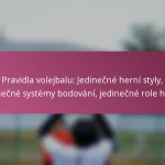 Pravidla volejbalu: Jedinečné herní styly, jedinečné systémy bodování, jedinečné role hráčů