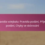 Pravidla volejbalu: Pravidla podání, Příjem podání, Chyby ve skórování